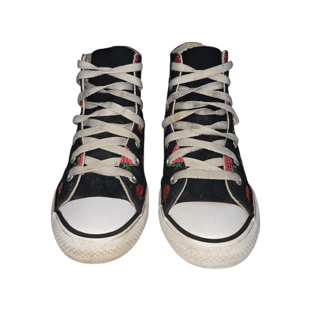 Converse Sneakers Youth 2 Black Strawberry Chuck Taylor All Star High Top A14928